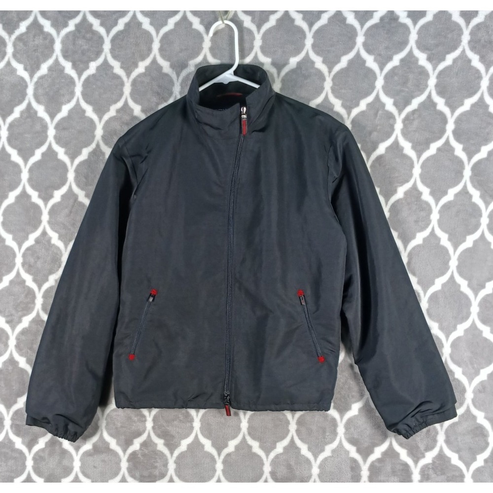 Ralph Lauren Golf Jacket Women Large Black Lightweight Full Zip Mesh Lined